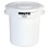 Rubbermaid Rubbermaid Brute ronde afvalcontainer wit 121,1L