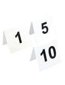 Olympia Tafelnummers kunststof |  1-10 | 10 stuks.