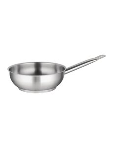 Vogue Sauteuse conisch RVS |  Ø24xH7.5cm | Geschikt voor inductie