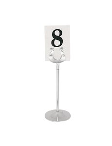 Olympia Tafelnummerhouder RVS | Hoogte 10cm