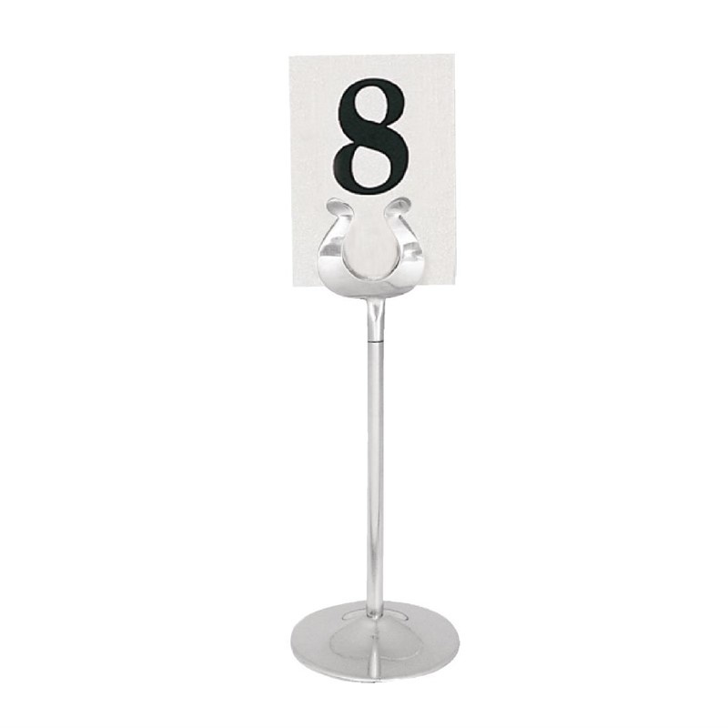Olympia Olympia Tafelnummerhouder RVS | Hoogte 10cm