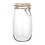 Vogue Vogue Conservenpot glas 1 liter | Sluit luchtdicht af | 17,5(h) x 8,9(Ø)cm