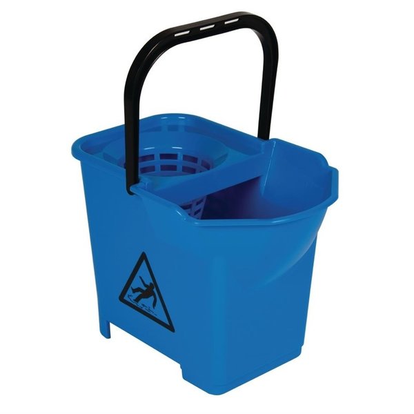 Jantex Jantex Kleurcode mopemmer met vuilopvang blauw 14 Liter | Handige schenktuit