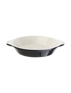 Vogue Ronde gratineerschaal zwart Gietijzer 0,4 liter | Ø15xH3 cm.