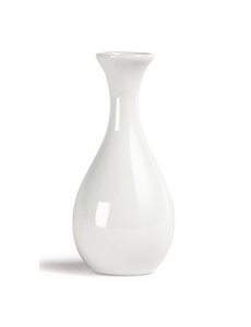 Olympia Whiteware porseleinen vaasjes | Hoogte 12.5 cm. | 12 stuks