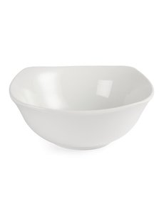 Olympia Whiteware afgeronde vierkante schalen | Ø22xH8.5cm | 12 stuks