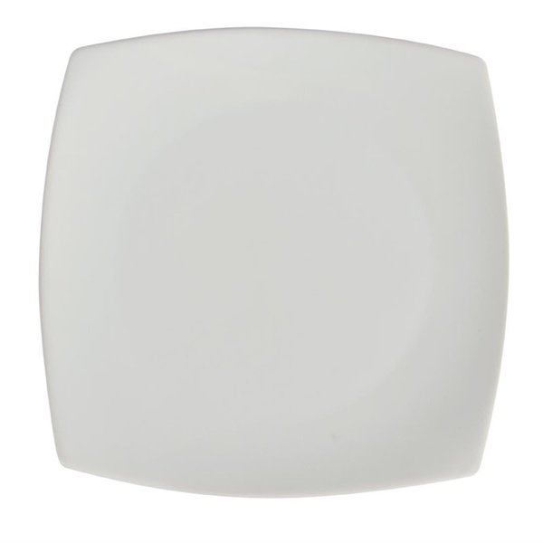 Olympia Olympia Whiteware vierkante borden met afgeronde hoeken 18,5cm