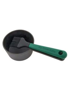 Big Green Egg Cast Iron saus pot met rubberen kwast