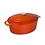 Vogue Vogue Ovale gietijzeren braadpan oranje 6 Liter | 12,5(h)x 23(b)x 30,5(d)cm