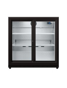 Husky Backbar koelkast met 2 schuifdeuren | C2Slide-865-BK-NL-HU | 87x52xH87cm
