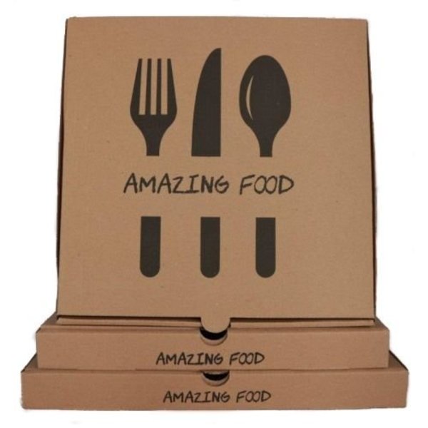 Pizzadoos Amazing Food - 29x29x(H)3cm - 100 stuks