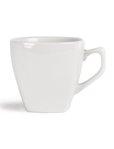 Olympia Whiteware vierkante koffiekop 20cl | 12 stuks