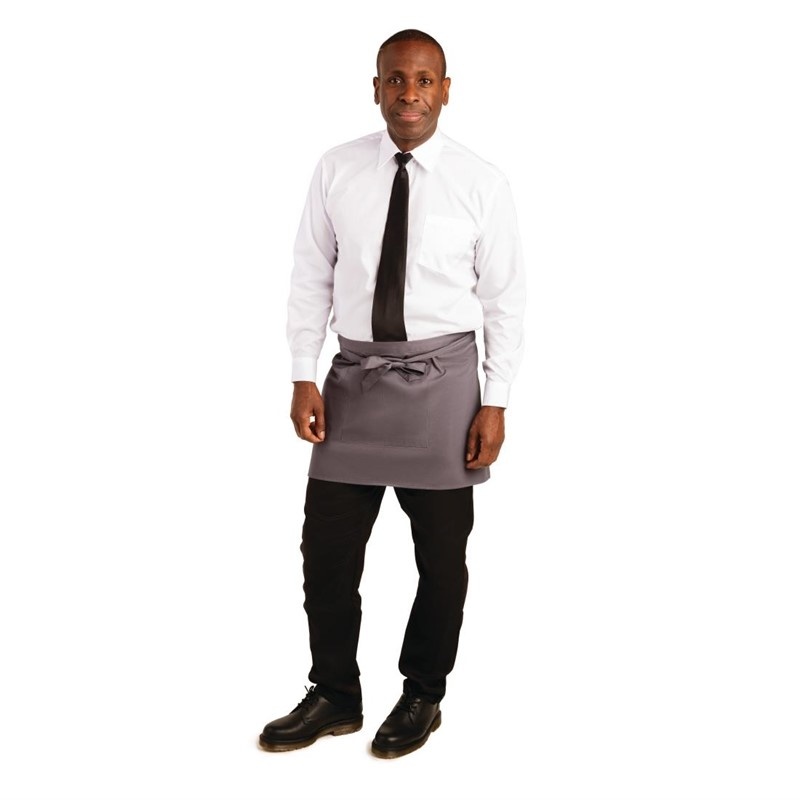 Whites Korte sloof grijs | Polyester/katoen | 37x75 cm.