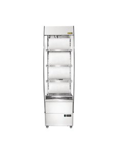 Buffalo Warmhoudvitrine Slimline Multideck | 230V/1650W | Temperatuurbereik 30-80°C | 49,4x60x(H)174,2cm