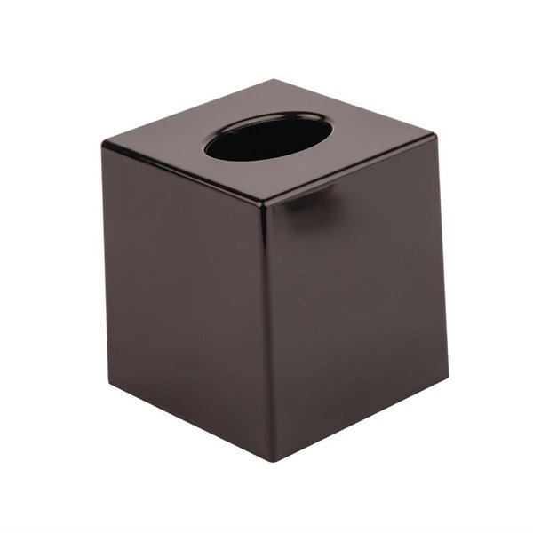 Bolero Tissue box zwart vierkant| Ideaal voor recepties en wachtruimtes