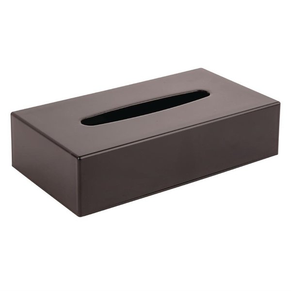 Bolero Tissue box zwart rechthoekig | Ideaal voor recepties en wachtruimtes