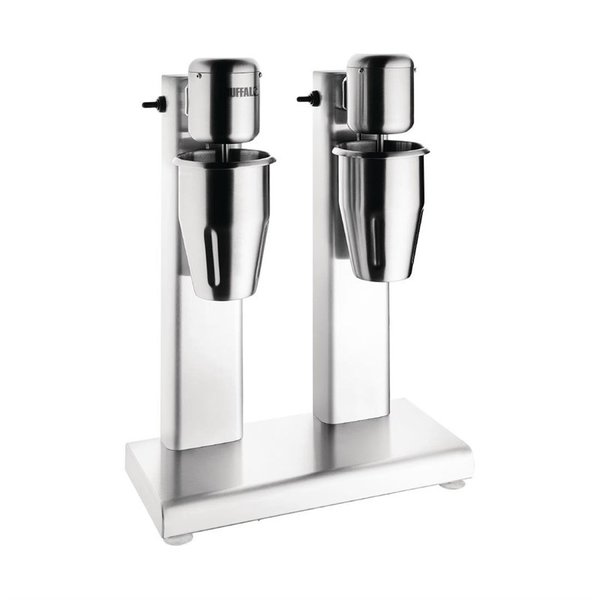 Buffalo Dubbele milkshake mixer 2x  1 liter | 160W | 15000tpm | 42x42x(H)56cm