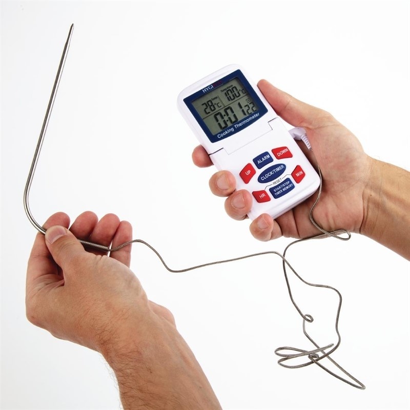 Hygiplas Digitale oventhermometer | 0°C tot +300°C | 6,7x2,2x(H)13,1cm, foto 2 van 4