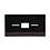 Bolero Tissue box zwart rechthoekig | Ideaal voor recepties en wachtruimtes