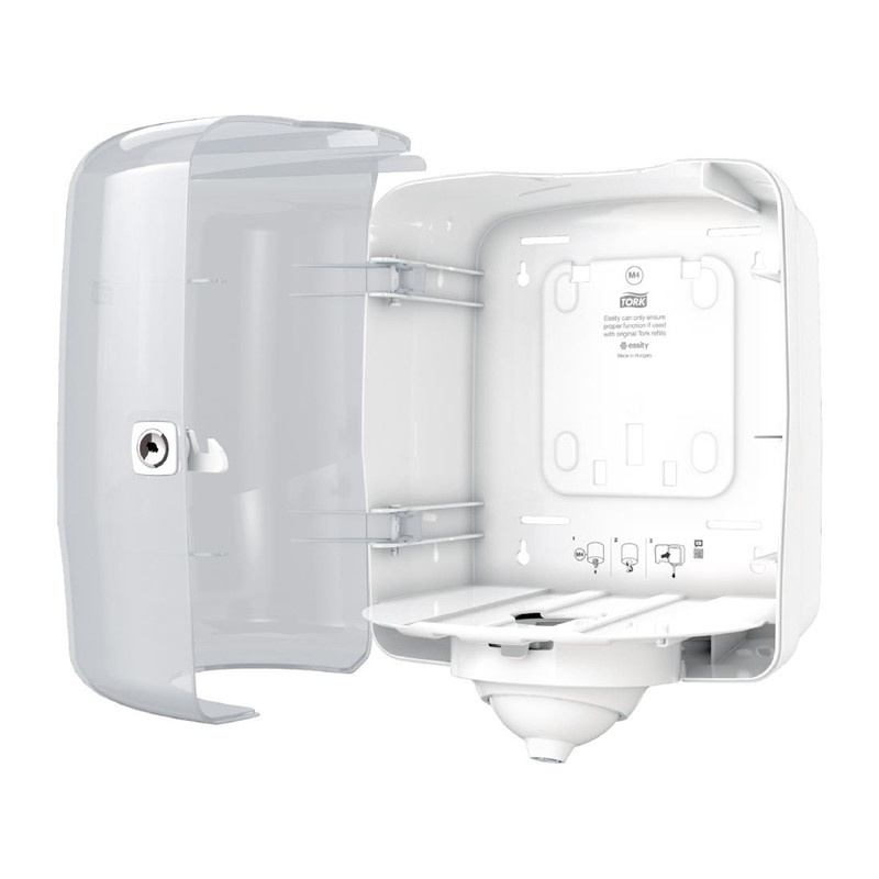 Tork Reflex Reflex handdoekdispenser wit | 25x24xH31 cm., foto 2 van 3
