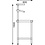 Vogue Werktafel met Wandplanken RVS | 180x60x(H)150cm