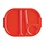 Olympia Kristallon Olympia Dienblad met 4 vakken rood | 37,5x27,8cm | Per 10 stuks