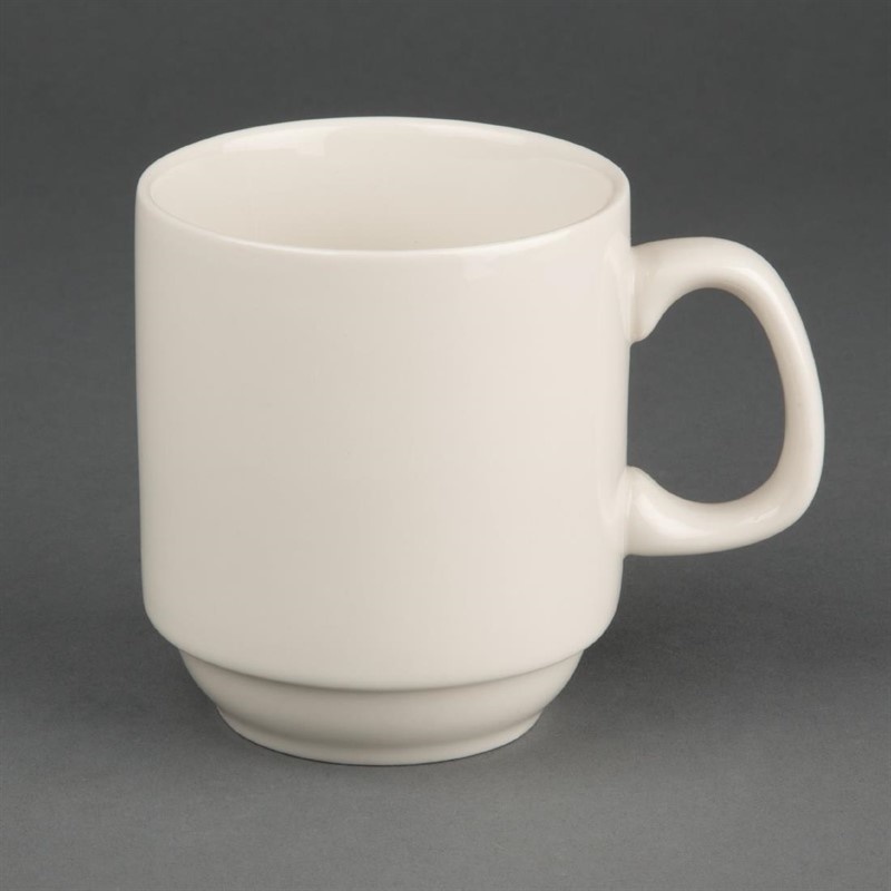 Olympia Olympia Ivory stapelbare mok 285ml | 12 stuks, foto 2 van 2