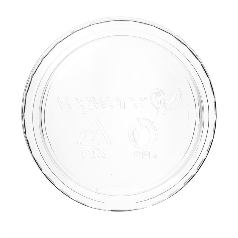 Vegware Vegware Composteerbare deksel voor 5,7cl portiebakjes | Ø7.3cm. | 2000 stuks, foto 4 van 4