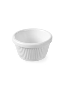 Hendi Hendi Ramekin melamine geribbeld wit Ø6 cm. | 4 stuks