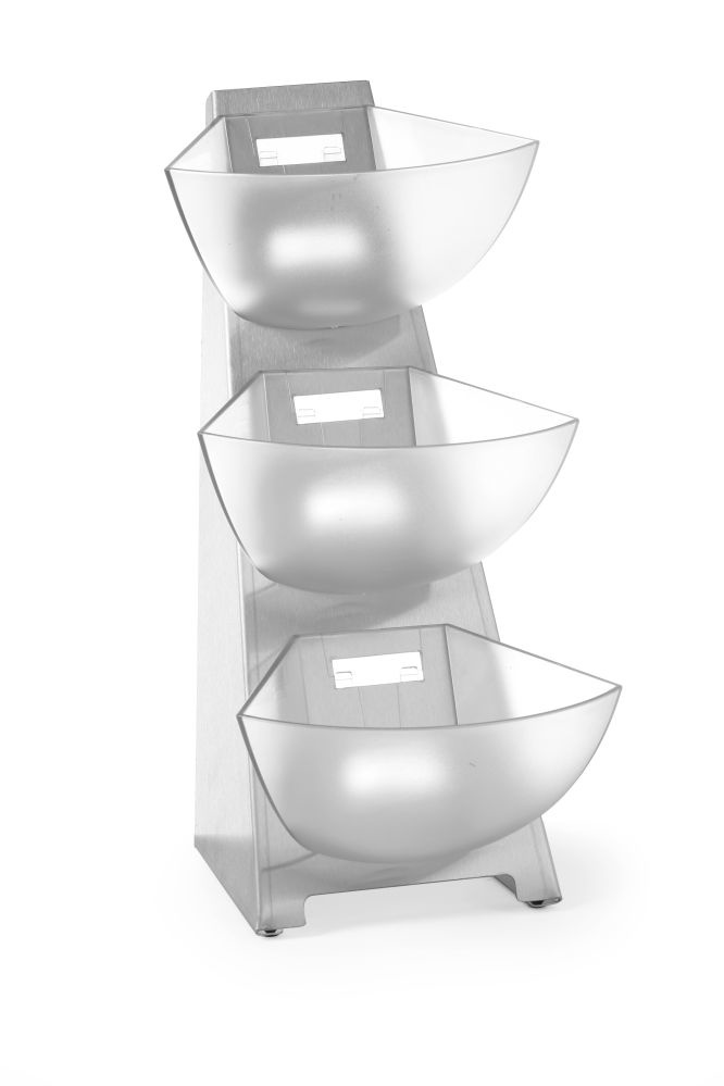 Hendi Hendi Multirek met 3 bakjes - 190x240x(H)410mm