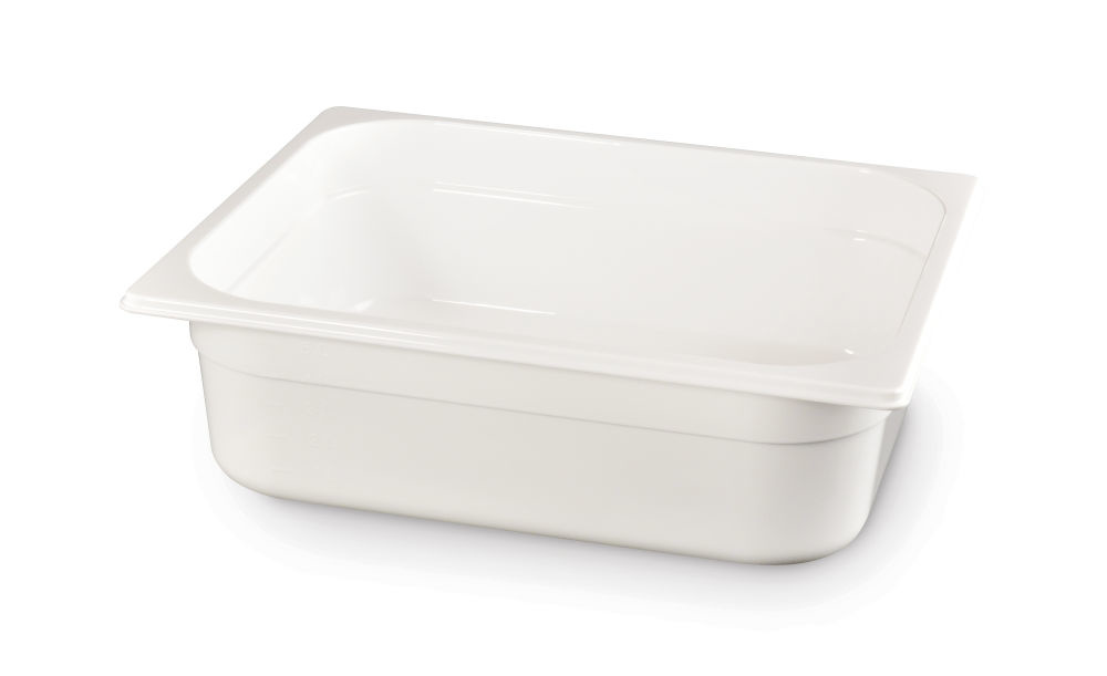 Hendi Gastronormbak Polycarbonaat Wit GN1/2 - H100mm | 325x265mm
