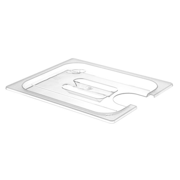 Hendi Gastronormdeksel met uitsparing voor sous vide stick - Polycarbonaat GN 1/2 - Transparant - 265x325mm