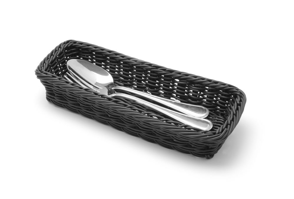 Hendi Bestekmand polypropyleen zwart | 270x100xH45mm