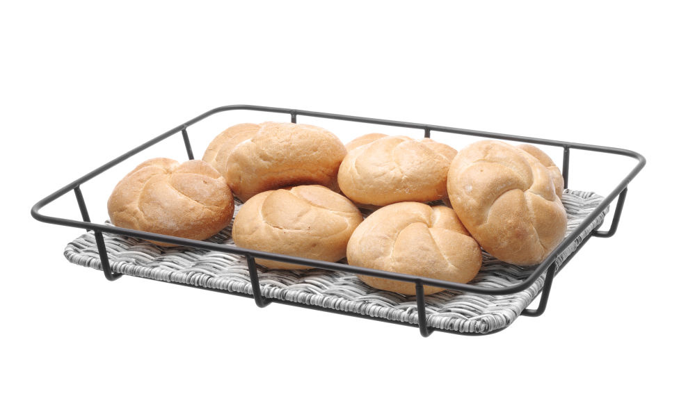 Hendi Broodmand met RVS rand | Lichtgrijs | 400x300x(H)50mm, foto 2 van 3