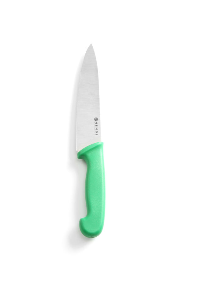 Hendi Koksmes met groen heft | Lengte 385mm
