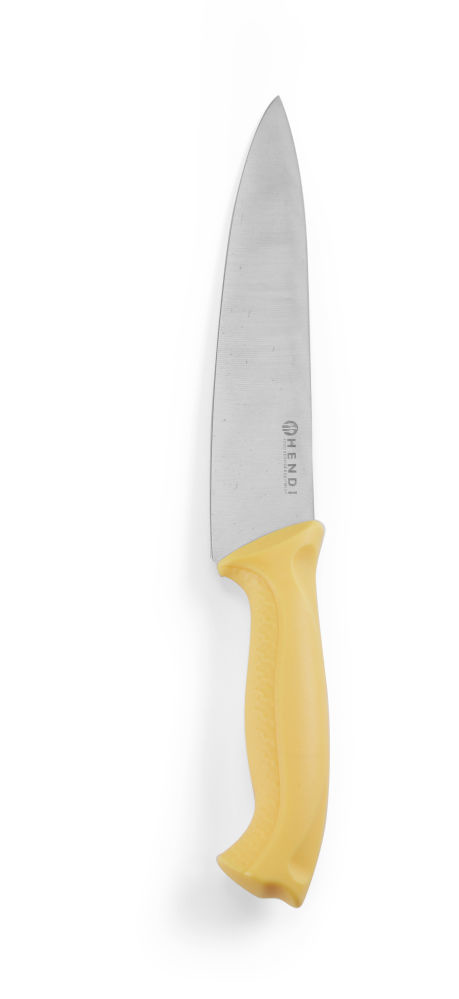 Hendi Koksmes met geel heft | Lengte 385mm