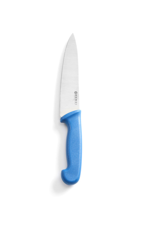 Hendi Koksmes met blauw heft | Lengte 385mm