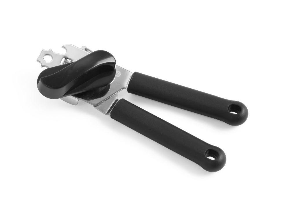 Hendi Blikopener met flesopener | Lengte18 cm.