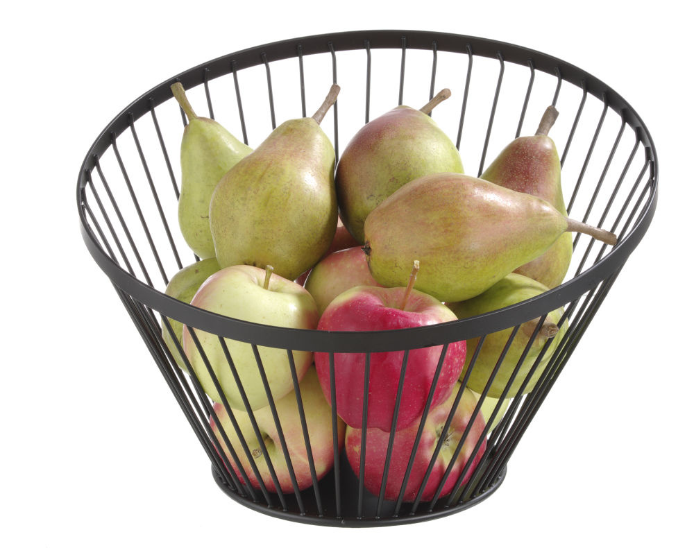 Hendi Fruitkorf schuin zwart | Ø300xH250mm