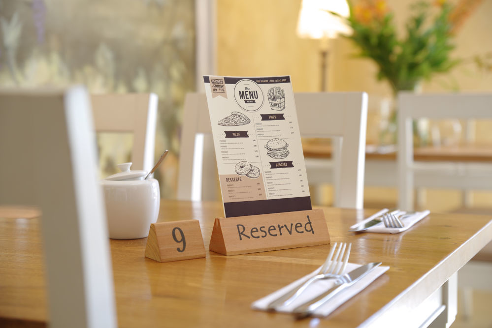 Hendi Tafelstandaard reserved - "reserved" - 152x44x(H)44mm, foto 2 van 3