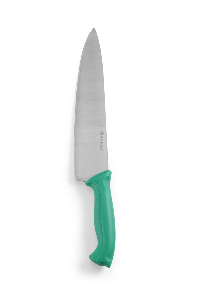 Hendi Koksmes met groen heft | Lengte 320mm, foto 2 van 2