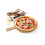 Hendi Pizza plank met handvat | Ø255xH6mm