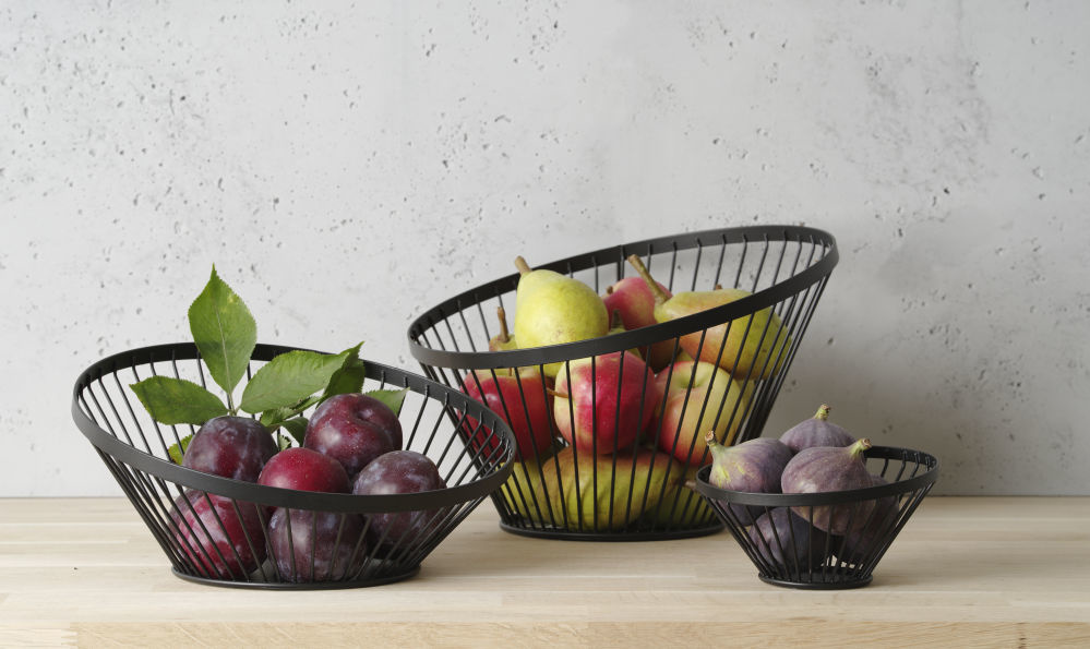 Hendi Fruitkorf schuin zwart | ø150x(H)80mm, foto 2 van 2