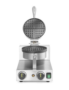Hendi Wafelmaker voor Belgische wafels Ø19 cm. | 1000W |  50°C tot 220°C.