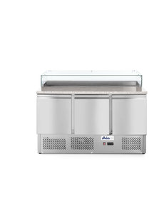 Arktic Pizzawerkbank met 3 deuren 380 liter | 1365x700xH1120mm