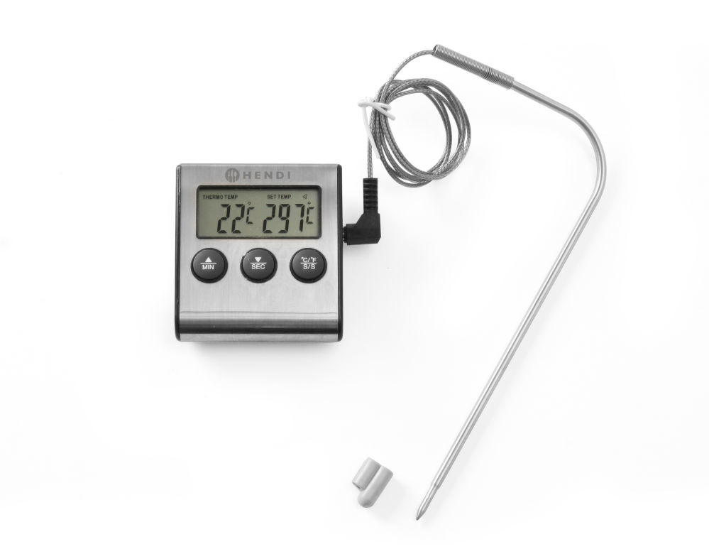Hendi Braad thermometer/timer | -50/250˚C - 65x70x(H)17mm, foto 2 van 2