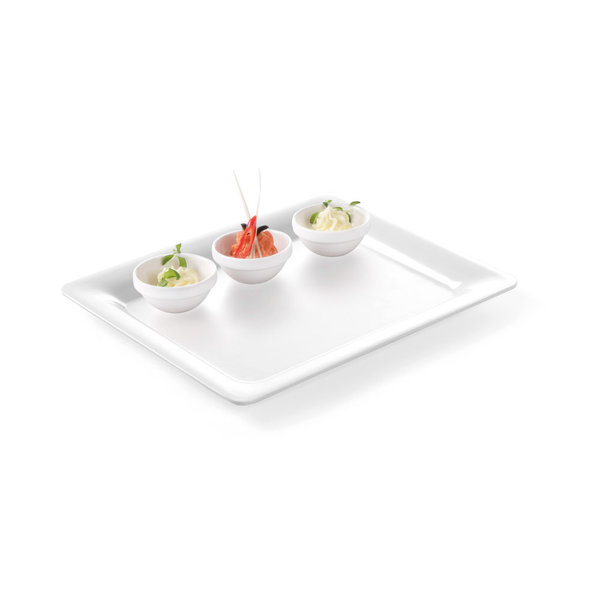 Hendi Gastronorm tray met slanke rand melamine GN2/3 | 354x325xH20mm.