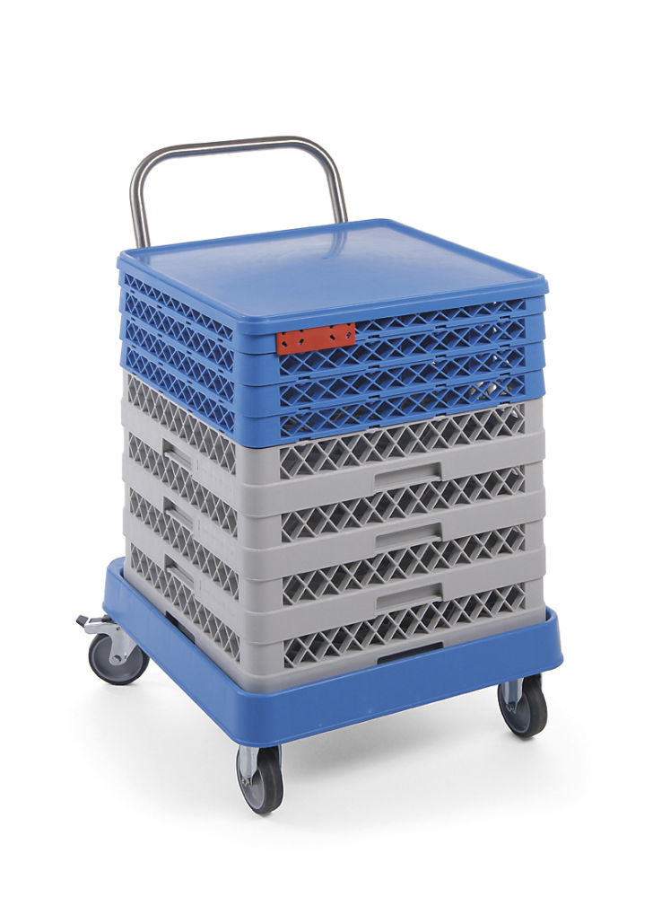 Hendi Trolley met handvat voor vaatwaskorven 50x50cm.