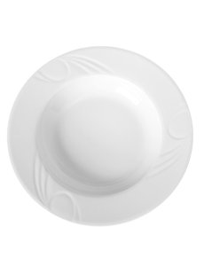 Hendi Karizma bord diep | Ø300mm | Wit hotelporselein | 794500