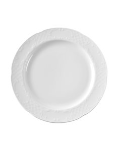 Hendi Flora bord plat | Ø270 mm. | Wit hotelporselein